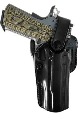 Galco APO Strongside Crossdraw OWB Steerhide Belt Holster Black - Exclusive Offer