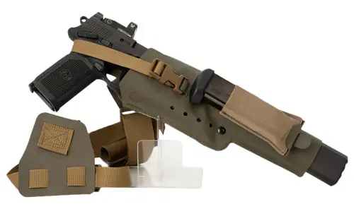 COLE-TAC VWX106 Varmint Wrangler XL Pistol Holder Chest Ranger Green Left Hand | Clearance Price