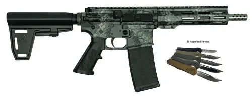 Great Lakes Firearms GLFA GL15 Brace Bundle 5.56 NATO Lichen Gray Pistol - Best Price