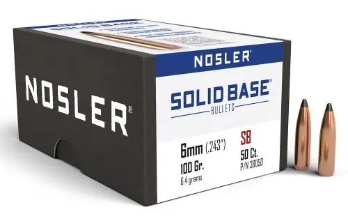 Nosler SB-6mm 100G SP 50CT Soft Point Bullets | Deal