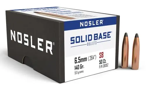 Low Price - Nosler SB 6.5mm 140gr SP Solid Base Bullets