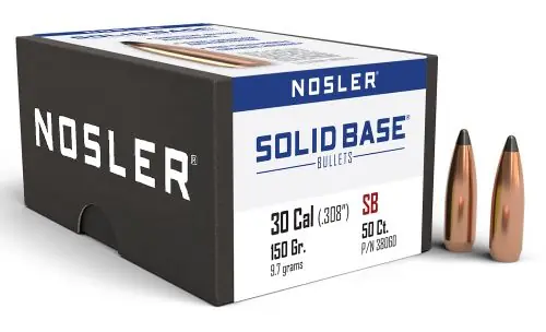 Just In - Nosler SB-30 150gr Soft Point Bullets 50CT