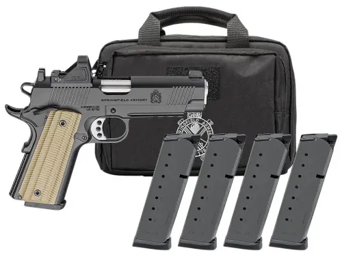 Deal of the Day - Springfield Armory 1911 Operator AOS Gear Pac .45 ACP Black Pistol w/ Viridian RFX11 Green Dot