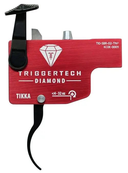 TriggerTech Tikka Diamond Right-Hand Curved LV Red - Ending Soon