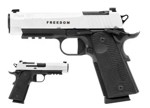 Popular | SIG Sauer 1911-X Carry Freedom Series Limited Edition .45 ACP White Cerakote Pistol