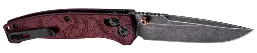 Get It Now | Hogue Mysto 3.4 Clip Point Black Stonewash Red Accents