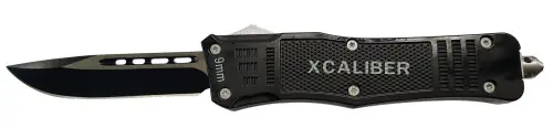 Xcaliber Knife Company 9mm Large OTF Drop Point Black 440C Blade | Discount