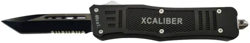 XCaliber Knife Company 40 Cal Medium OTF Tanto Part Serrated | Hurry