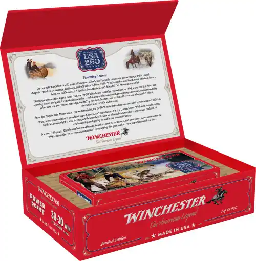 Secure Checkout - Winchester USA 250th Commemorative 30-30 Win 170 Grain Power Point 20 Round Box