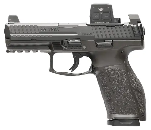 Heckler & Koch VP9A1 X Crossover 9mm Matte Black Pistol w/ Vortex Defender Closed Emitter Red Dot Sight - Affordable