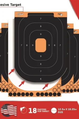 Allen Company EZ Aim Splash Adhesive Handgun Training Targets Orange and Black 5 Pack - New Arrival
