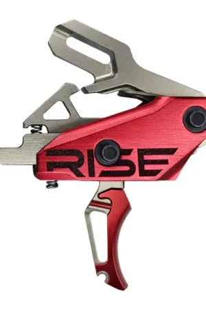 Factory Price - Rise Armament T35-SR REV 535 AR Trigger Slide/Snap Silver/Red