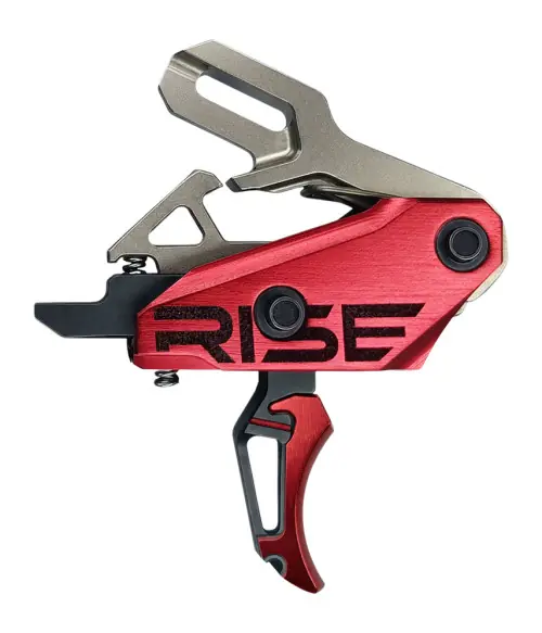 Rise Armament T35-BR REV 535 Slide/Snap AR Trigger Black and Red - Hassle-Free Returns