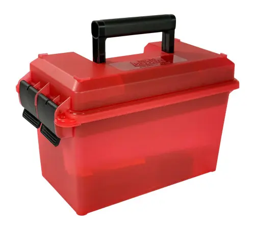 Ready to Ship | MTM Case-Gard Parkerized Pistol Range Kit Clear Red