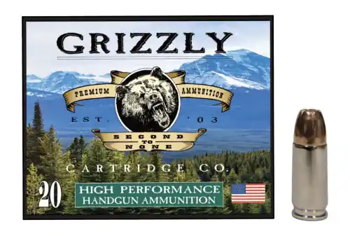 While Supplies Last - Grizzly GC9M+P9 9mm 147 Grain Jacketed Hollow Point