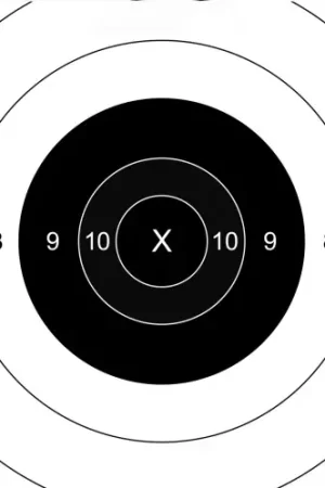 Brand New - Pro-Shot Products B8-12PK 10" B-8 Heavy Bullseye Target Pack