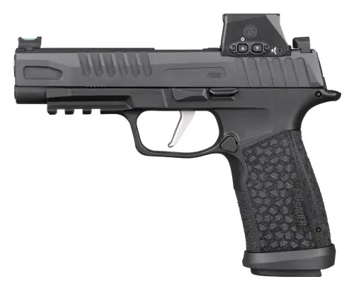 SIG Sauer P365 FUSE Compact 9mm Black DLC Barrel Black Nitron Stainless Steel Serrated Pistol w/ ROMEO-X SIG-LOC Compact - Deal of the Day