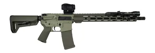 Shark Coast Tactical Grassy Knoll AR Bundle 5.56 NATO Cerakote Rifle w/ Optic | Easy Returns