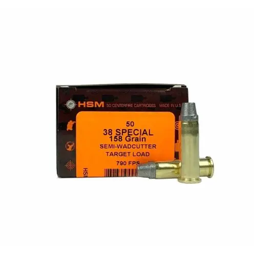 Price Cut - HSM Training Handgun Ammunition .38 Special Lead