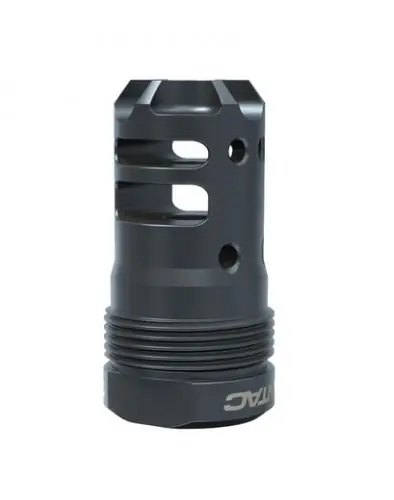 Lantac Dragon 9mm Plan B Short Muzzle Brake 1/2x28 QPQ Black - Limited Offer