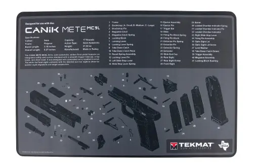 Clearance | TEKMAT TEK-R17-CANIK-MC9L 17X11 CANIK MC9L