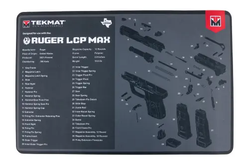 Secure Checkout | TEKMAT TEK-R17-RUGER-LCPMAX 17X11 RUGER LCP MAX