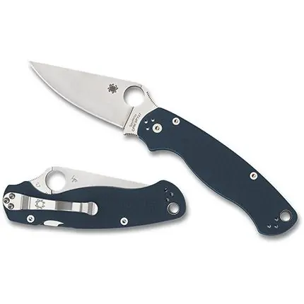 Get Yours - Spyderco Para Military 2 Cobalt Blue G-10