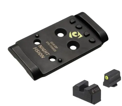Night Fision Precision Optic Plate + ORS Co-Witness Sights Combo Pack for Glock MOS to EPS Footprint - Easy Checkout