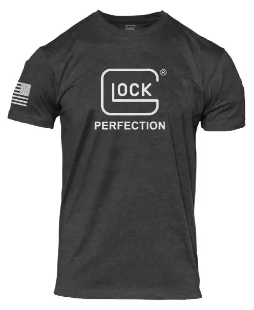 Glock Perfection Tee XL Charcoal - Fast Shipping