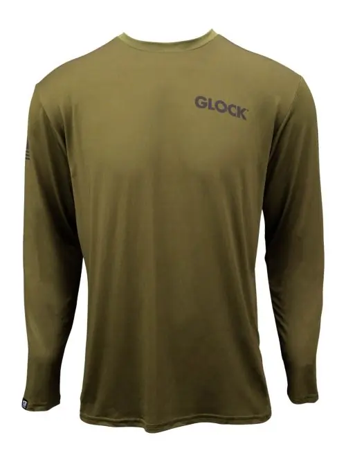 Premium Quality - Glock Long Sleeve Performance 2XL Green