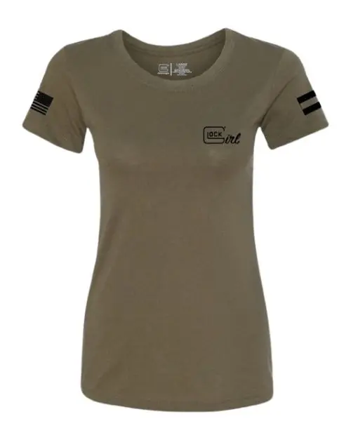Glock Glock Girl Flag Tee 2XL Green | Newly Added