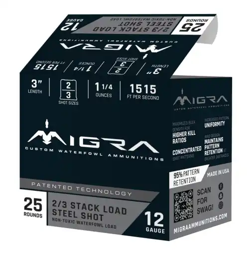 Migra Ammunition M12AS23 12G 3in 2-3SHT 1.25 25/10 | One Day Deal