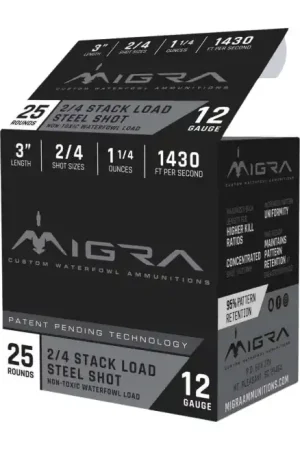 Migra Ammunition M12AS24 12G 3" 2-4 Shot 1.25 oz - Easy Returns
