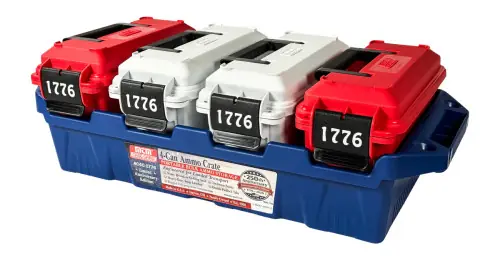 MTM Case-Gard AC4C-1776 4-Can Ammo Crate 30CAL 1776 | Top Quality