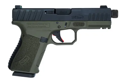 Tristar Arms APOC Pro Compact Optic Ready Threaded 9mm Olive Drab Green and Matte Black Pistol | Get It Now