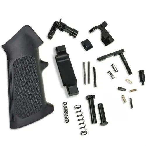 KAK Industry AR-15 Lower Parts Lite Kit w/ No Fire Control Group Black - Popular Choice