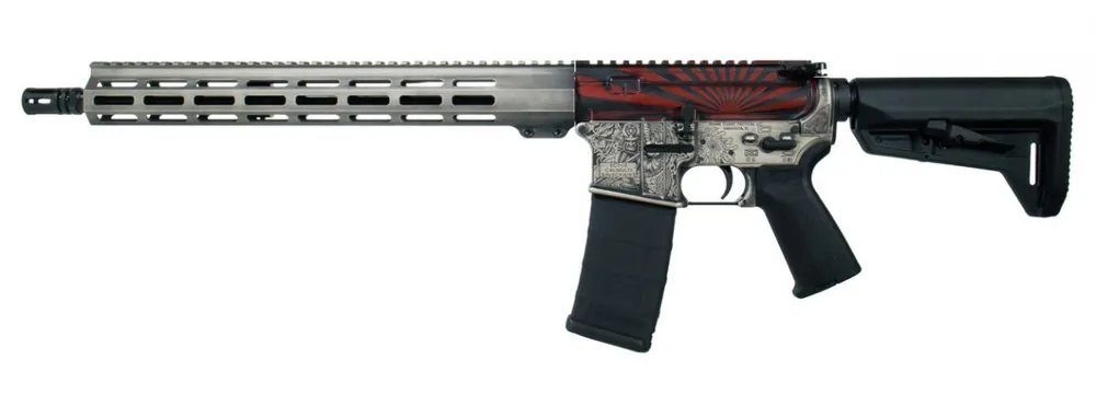 Shop Online - Shark Coast Tactical Bushido Red and Black Rising Sun 223 Remington/556NATO