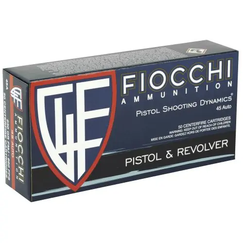 Going Fast | Fiocchi Range Dynamics 45ACP 230gr Full Metal Jacket 50 Per Box/10 Case