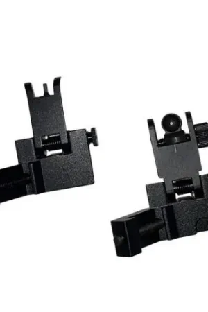 JE Machine Tech Flip Up Front and Rear AR 15 Sights | Low Stock