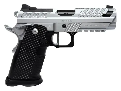 Fusion Firearms XP Pro V2 Compact 9mm Chrome Slide Black Frame Pistol - Special Discount