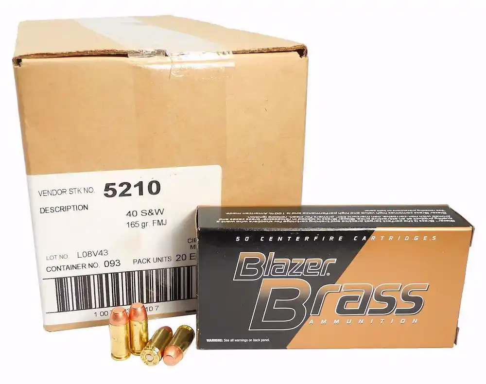 CCI Blazer Brass .40 S&W Full Metal Jacket - Act Fast