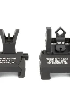 Manufacturer Direct - Troy Micro BattleSight Di-Optic Aperture Picatinny Front and Rear Sight Set Black