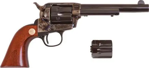 Uberti Cimarron Model P Jr. Dual Cylinder Combo .32-20 Winchester and .32 H&R Mag Standard Blue Revolver | One Day Deal