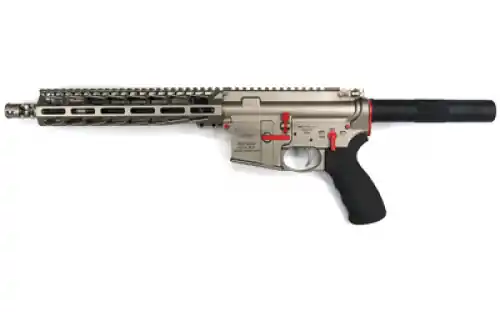 Extra Savings | WMD Guns NiB-X AR-15 Pistol Red Accents .223 Remington 5.56 NATO NiB-X Nickel Boron Pistol