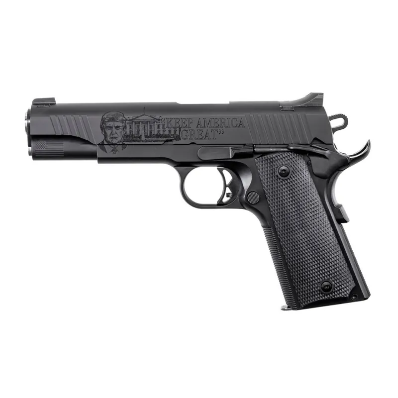 Affordable - Auto Ordnance 1911 A1 45th President Trump KAG Com16 .45 ACP Blue/Black Pistol