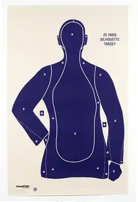 Champion Targets B21E Police Blue Silhouette | Clearance