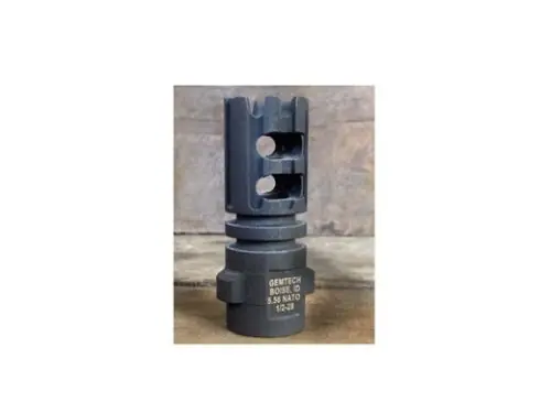 Low Stock | Gemtech Quickmount 5.56mm Carbon Cutting Muzzle Brake 1/2-28 TPI