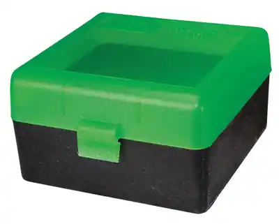 Direct From Factory - MTM Case-Gard RS-100 17 to 222 Magnum Clear Green/Black
