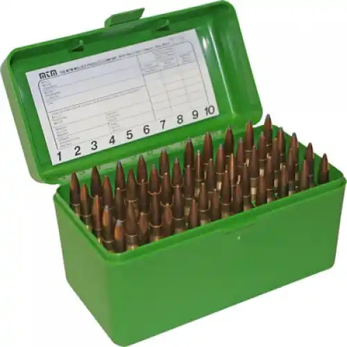 MTM Case-Gard Case-Gard 50 Flip Top Rifle Ammo Box | High Quality