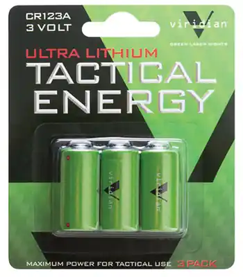 Daily Deal | Viridian Tactical Energy Ultra Lithium CR123A Batteries